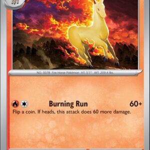 Karta Pokémon: Stellar Crown - 020 - Rapidash (Reverse Holo)