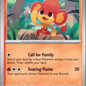 Karta Pokémon: Stellar Crown - 021 - Pansear (Reverse Holo)