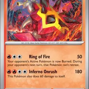 Karta Pokémon: Stellar Crown - 025 - Turtonator (Reverse Holo)