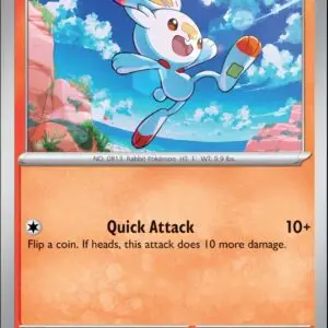 Karta Pokémon: Stellar Crown - 026 - Scorbunny (Reverse Holo)