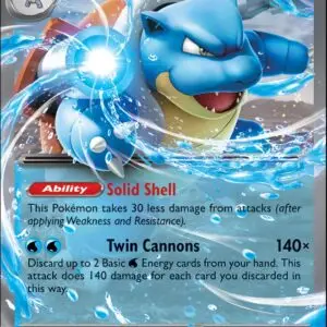 Karta Pokémon: Stellar Crown - 030 - Blastoise ex