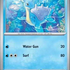 Karta Pokémon: Stellar Crown - 031 - Lapras (Reverse Holo)