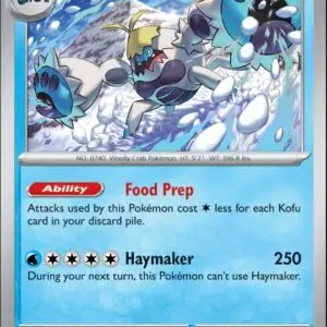 Karta Pokémon: Stellar Crown - 042 - Crabominable (Reverse Holo)