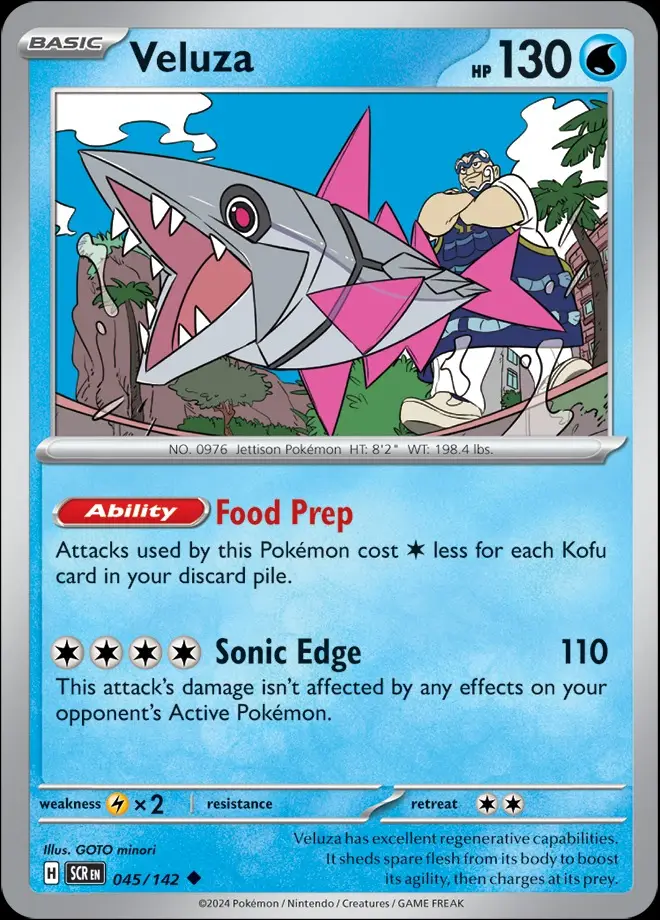 Karta Pokémon: Stellar Crown - 045 - Veluza