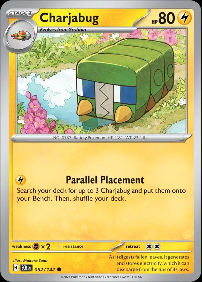 Karta Pokémon: Stellar Crown - 052 - Charjabug