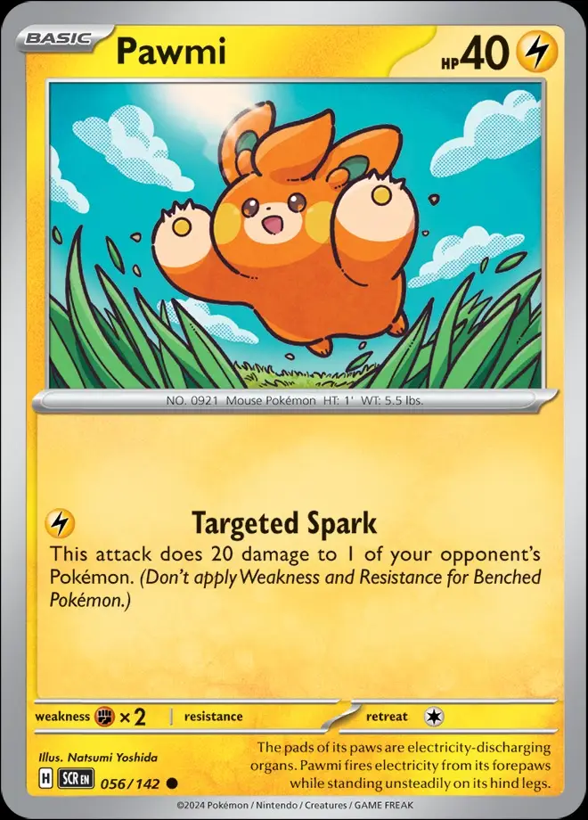 Karta Pokémon: Stellar Crown - 056 - Pawmi