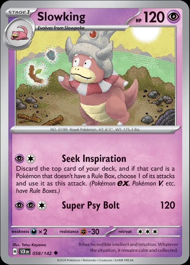 Karta Pokémon: Stellar Crown - 058 - Slowking
