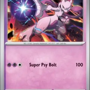 Karta Pokémon: Stellar Crown - 059 - Mewtwo (Reverse Holo)