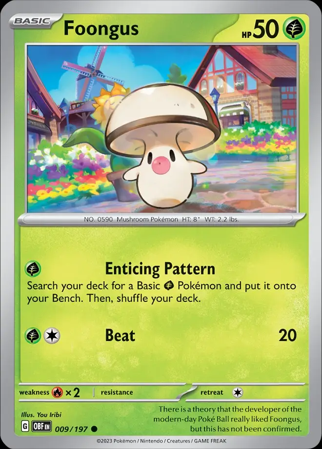 Karta Pokémon: Obsidian Flames - 009 - Foongus