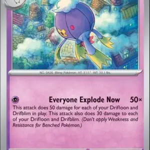 Karta Pokémon: Stellar Crown - 061 - Drifblim