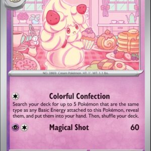 Karta Pokémon: Stellar Crown - 065 - Alcremie (Reverse Holo)