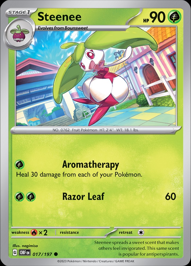 Karta Pokémon: Obsidian Flames - 017 - Steenee
