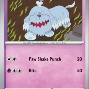 Karta Pokémon: Stellar Crown - 070 - Greavard (Reverse Holo)