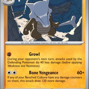 Karta Pokémon: Stellar Crown - 073 - Marowak (Reverse Holo)