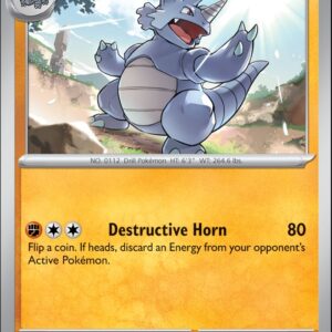 Karta Pokémon: Stellar Crown - 075 - Rhydon (Reverse Holo)