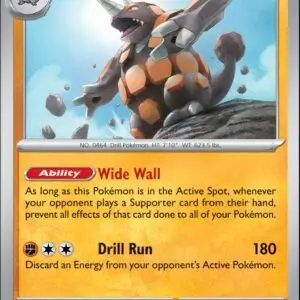Karta Pokémon: Stellar Crown - 076 - Rhyperior (Reverse Holo)