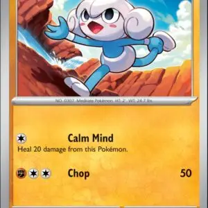 Karta Pokémon: Stellar Crown - 078 - Meditite (Reverse Holo)