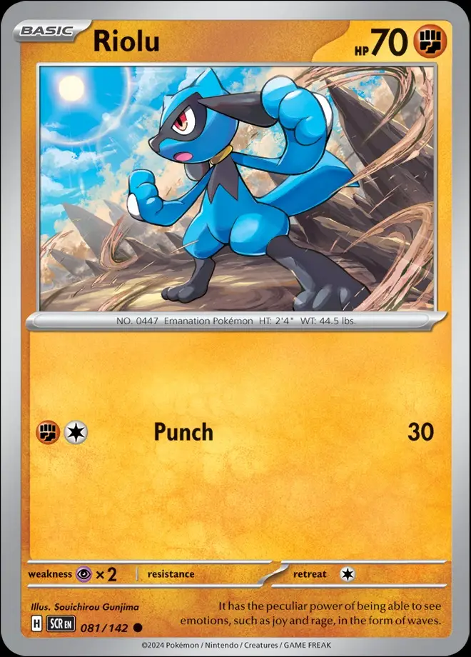 Karta Pokémon: Stellar Crown - 081 - Riolu