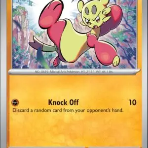 Karta Pokémon: Stellar Crown - 083 - Mienfoo (Reverse Holo)