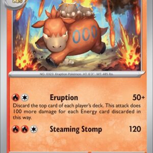 Karta Pokémon: Obsidian Flames - 032 - Camerupt (Reverse Holo)