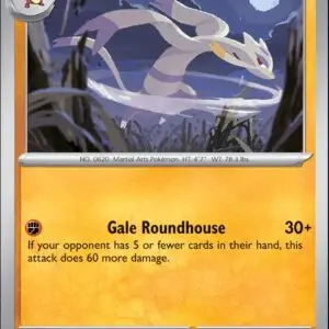 Karta Pokémon: Stellar Crown - 084 - Mienshao (Reverse Holo)