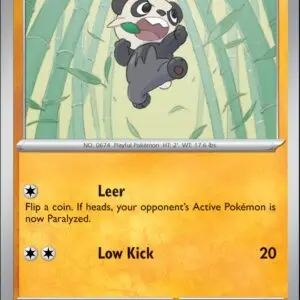 Karta Pokémon: Stellar Crown - 085 - Pancham (Reverse Holo)