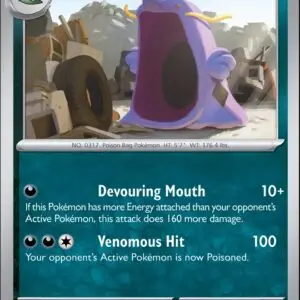 Karta Pokémon: Stellar Crown - 092 - Swalot (Reverse Holo)