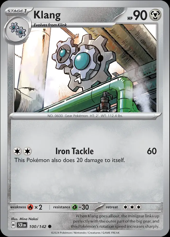 Karta Pokémon: Stellar Crown - 100 - Klang (Reverse Holo)