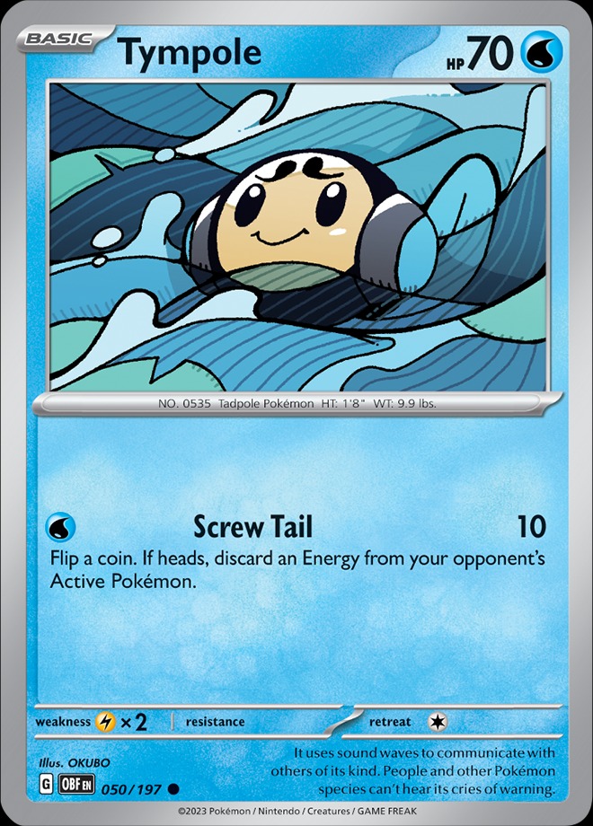 Karta Pokémon: Obsidian Flames - 050 - Tympole