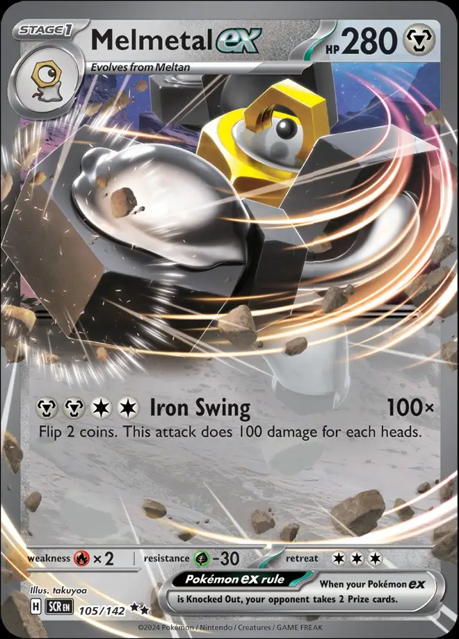 Karta Pokémon: Stellar Crown - 105 - Melmetal ex