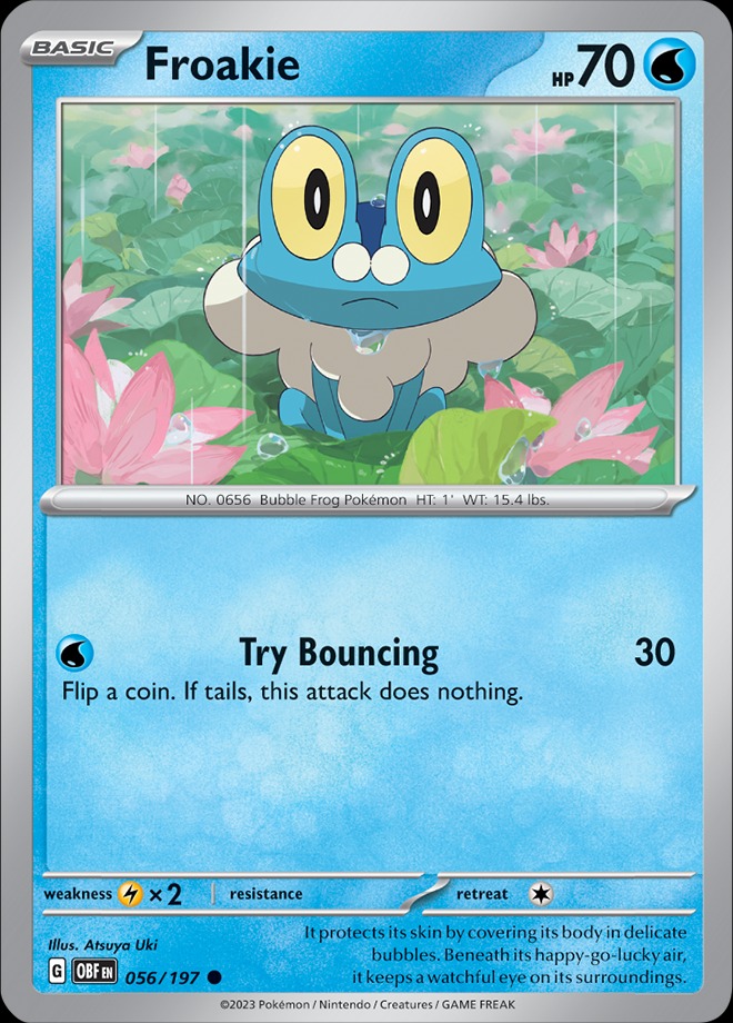 Karta Pokémon: Obsidian Flames - 056 - Froakie