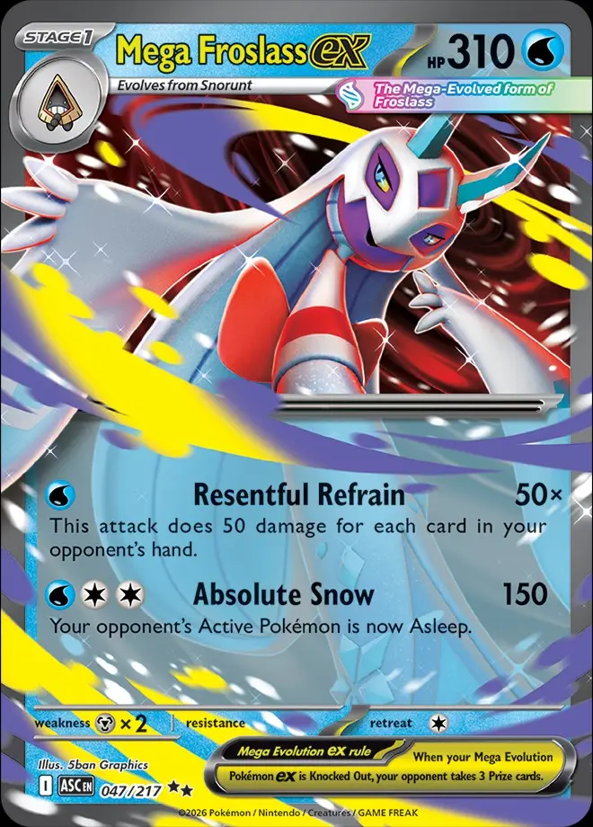 Karta Pokémon: Ascended Heroes - 047 - Mega Froslass ex