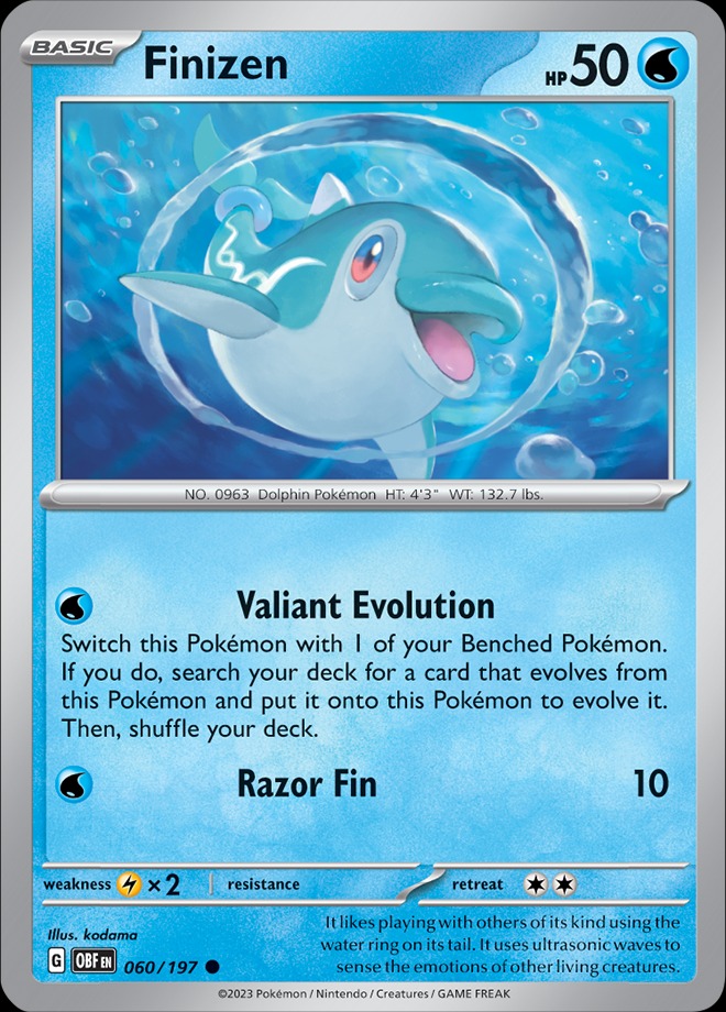Karta Pokémon: Obsidian Flames - 060 - Finizen