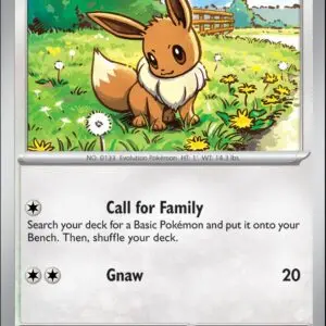 Karta Pokémon: Stellar Crown - 113 - Eevee (Reverse Holo)