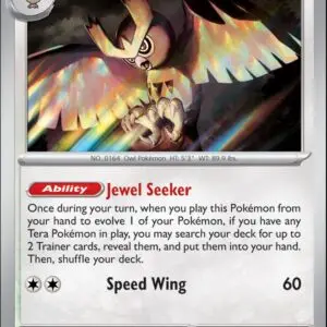 Karta Pokémon: Stellar Crown - 115 - Noctowl (Reverse Holo)
