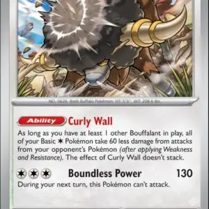 Karta Pokémon: Stellar Crown - 119 - Bouffalant (Reverse Holo)