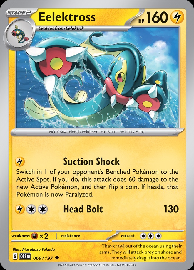 Karta Pokémon: Obsidian Flames - 069 - Eelektross