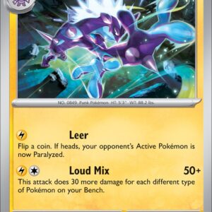 Karta Pokémon: Obsidian Flames - 072 - Toxtricity (Reverse Holo)