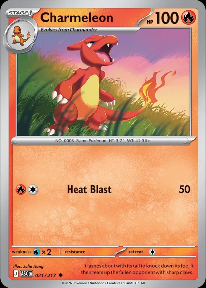 Karta Pokémon: Ascended Heroes - 021 - Charmeleon (Friend Ball Reverse Holo)