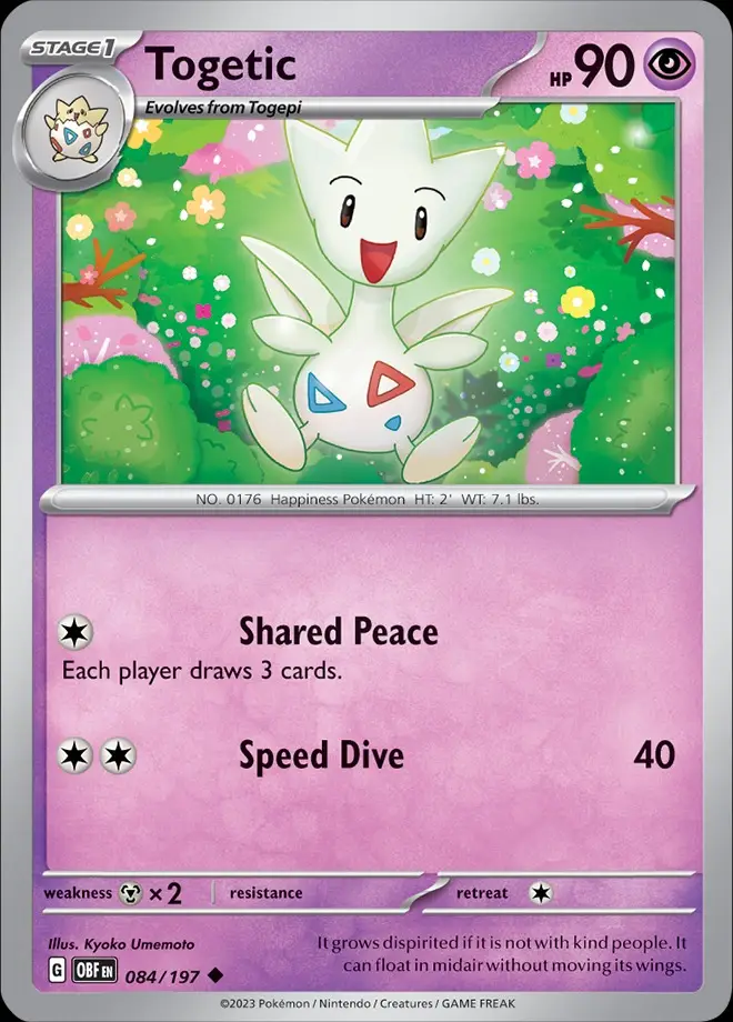 Karta Pokémon: Obsidian Flames - 084 - Togetic