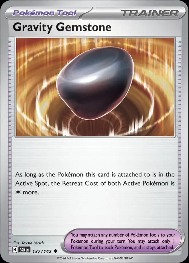 Karta Pokémon: Stellar Crown - 137 - Gravity Gemstone (Reverse Holo)