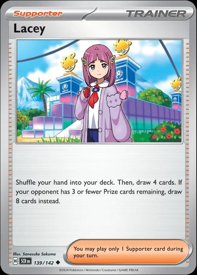 Karta Pokémon: Stellar Crown - 139 - Lacey (Reverse Holo)
