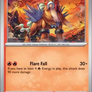 Karta Pokémon: Ascended Heroes - 025 - Entei (Quick Ball Reverse Holo)