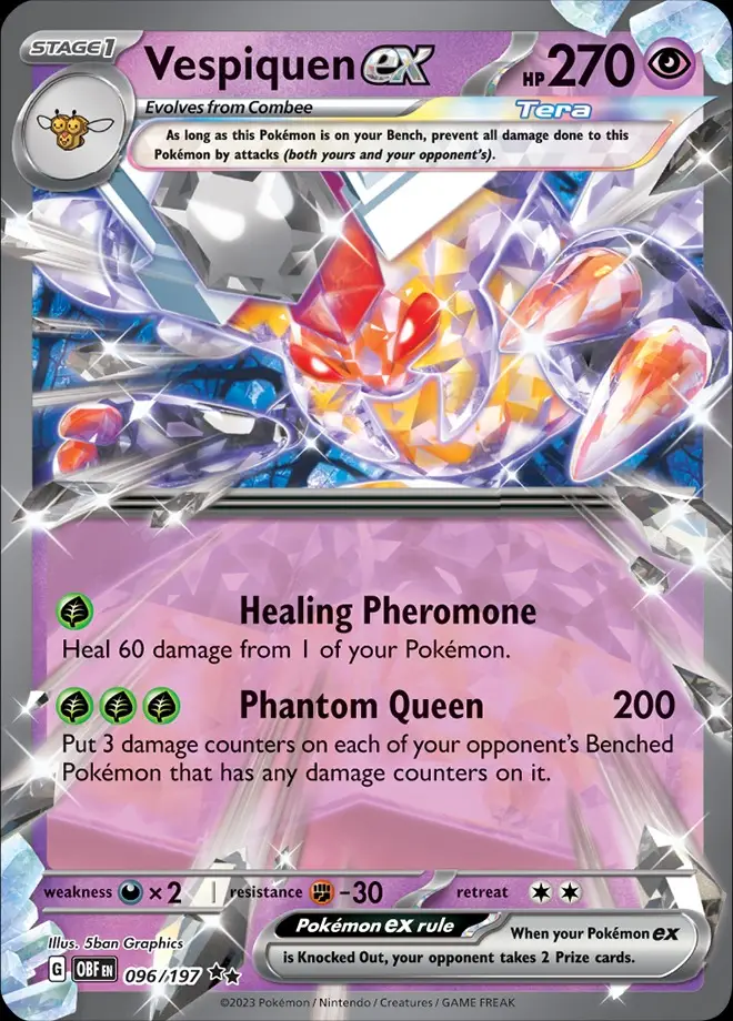 Karta Pokémon: Obsidian Flames - 096 - Vespiquen ex