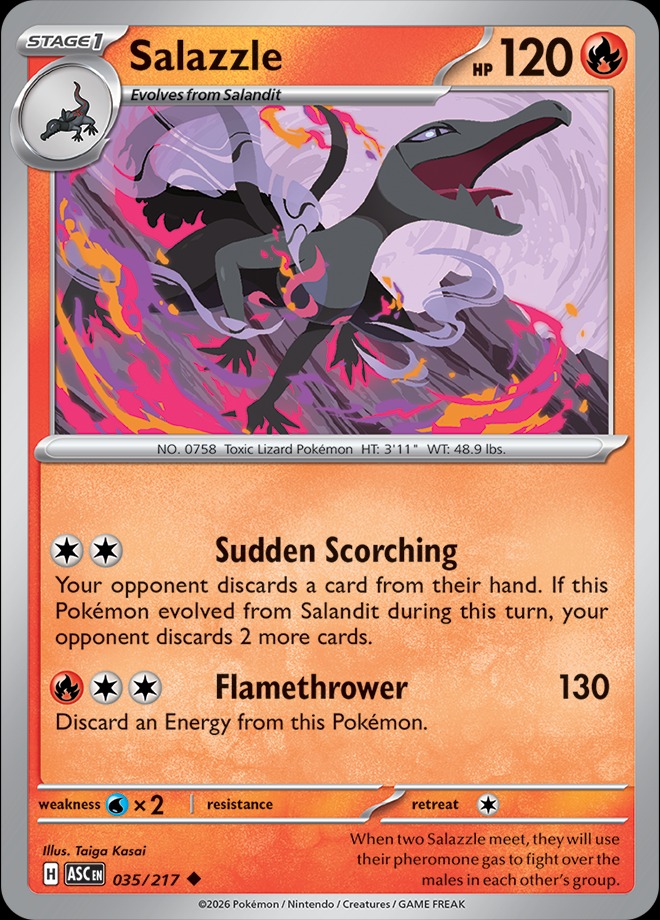 Karta Pokémon: Ascended Heroes - 035 - Salazzle