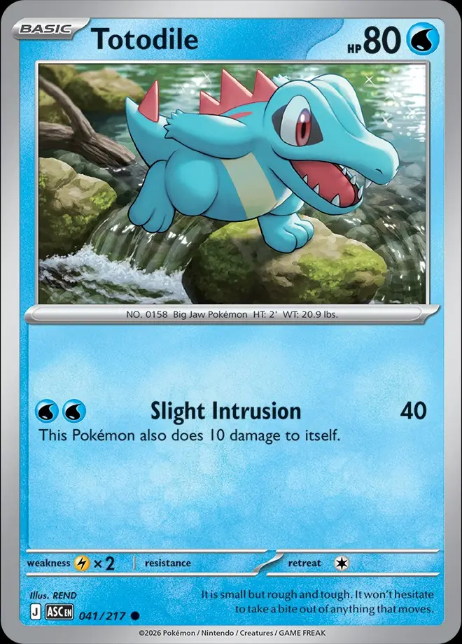 Karta Pokémon: Ascended Heroes - 041 - Totodile