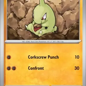 Karta Pokémon: Obsidian Flames - 105 - Larvitar (Reverse Holo)