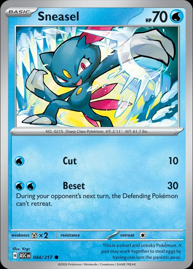 Karta Pokémon: Ascended Heroes - 044 - Sneasel