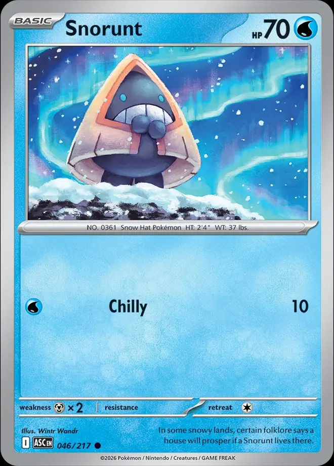 Karta Pokémon: Ascended Heroes - 046 - Snorunt