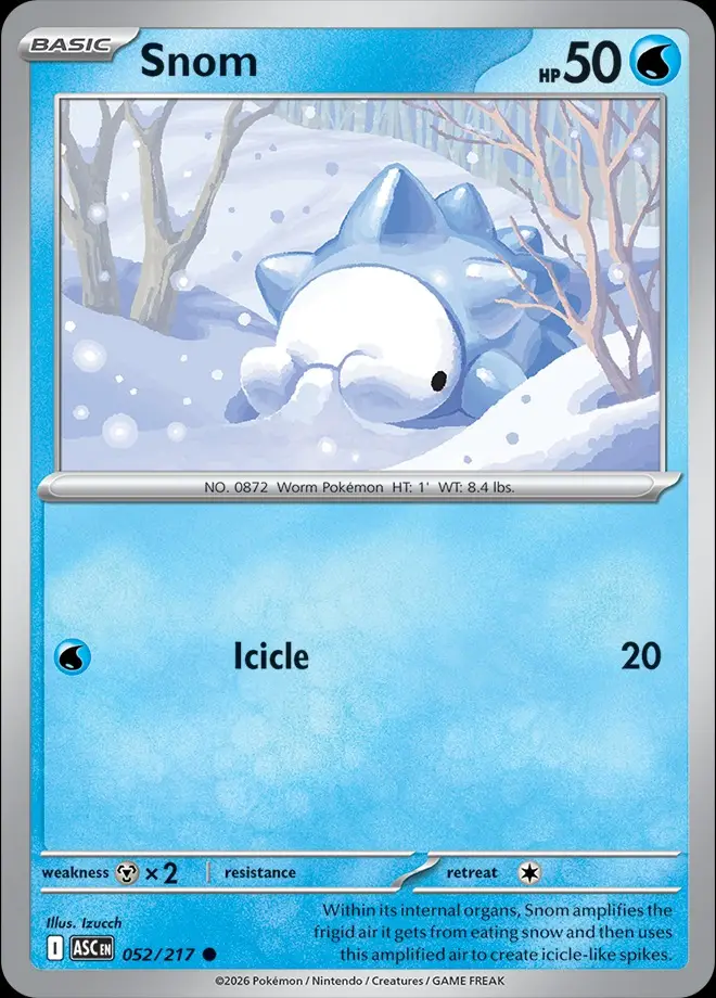 Karta Pokémon: Ascended Heroes - 052 - Snom